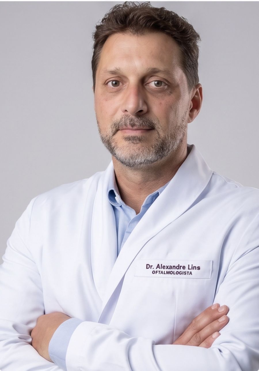 Dr. Alexandre de Oliveira Lins, médico responsável pela Oftalmologia Vila Rica